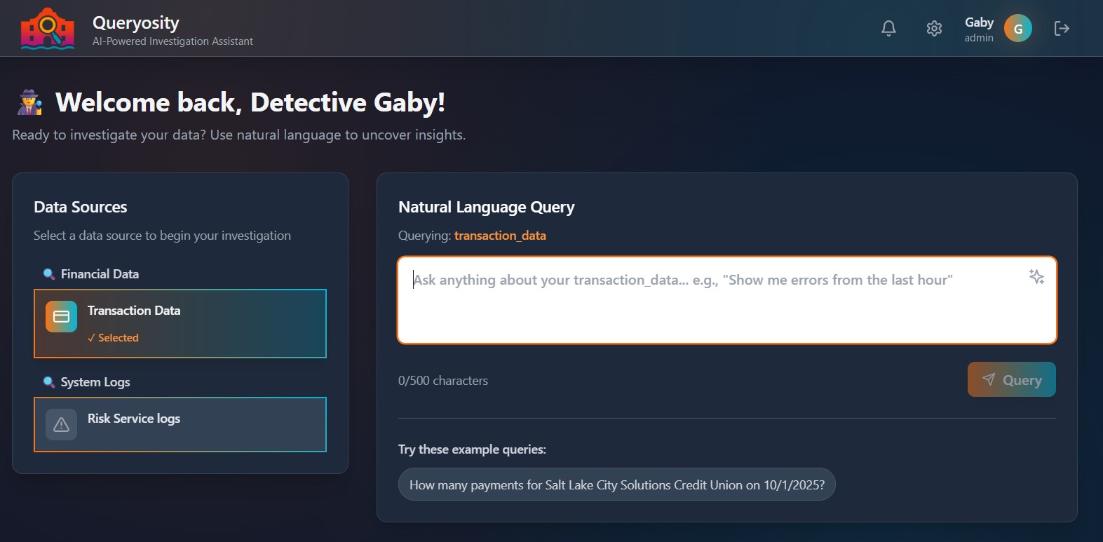 Queryosity - AI Observability Investigation Platform